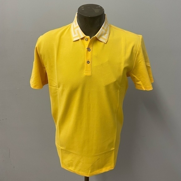 Barabas shirt polo modern fit banana S/S 3 button top - Picture 1 of 3